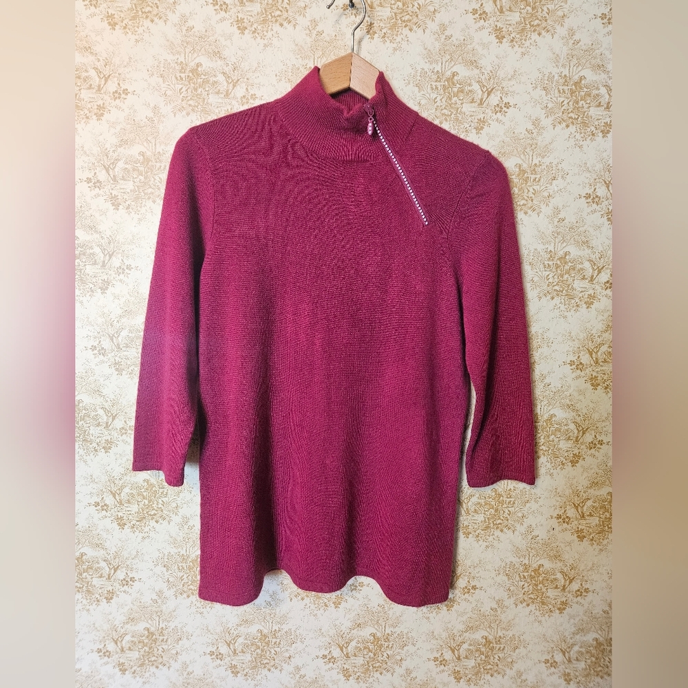 VINTAGE DESIGNERS ORIGINALS MEDIUM 3/4 SLEEVE SWEATER